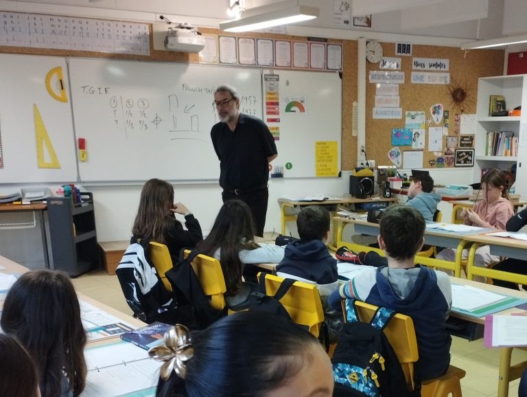 Noir sur la ville : un auteur en classe à l’École Beaulieu